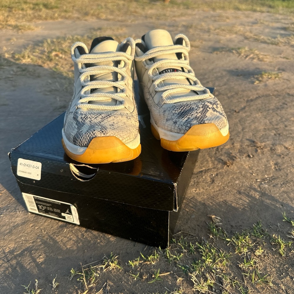 Nike Air Jordan 11 Low Snakeskin Sneakers - Picture 3 of 3